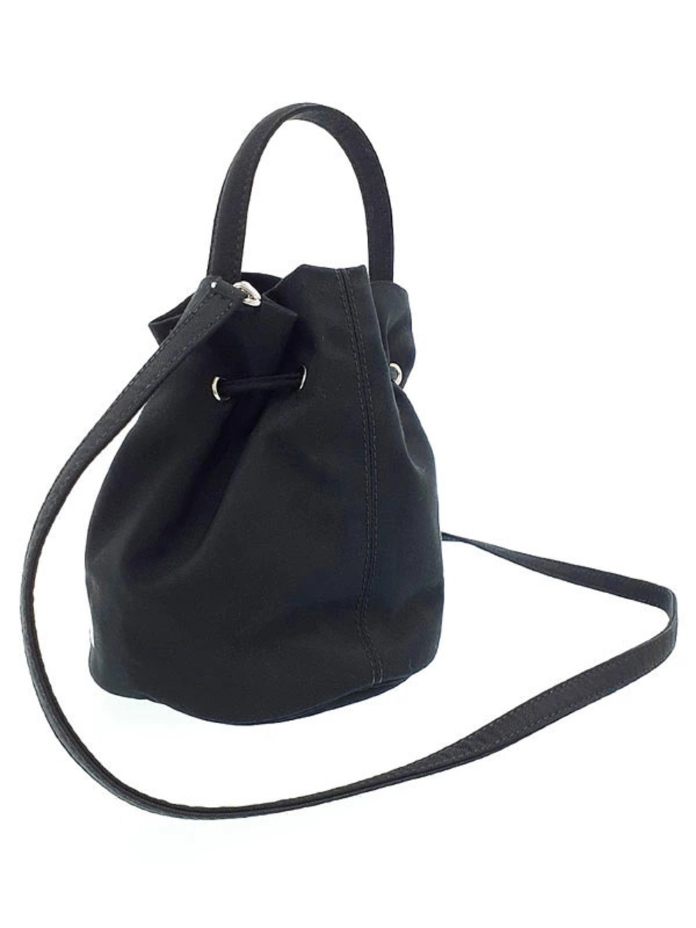 Balenciaga Bag Drawstring Wheel Bucket Black